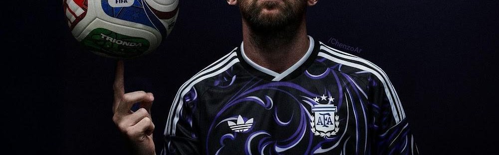 kaiyu.com-阿根廷世界杯客场球衣曝光：黑色主色调，灵感源自阿根廷国花